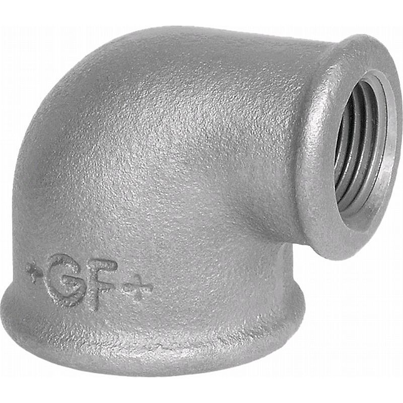 Vinkel 90 gr. 2 måls Med Muffe/Muffe