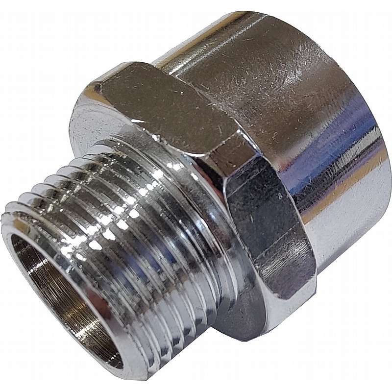 Messing Spidsmuffe (Forkromet)