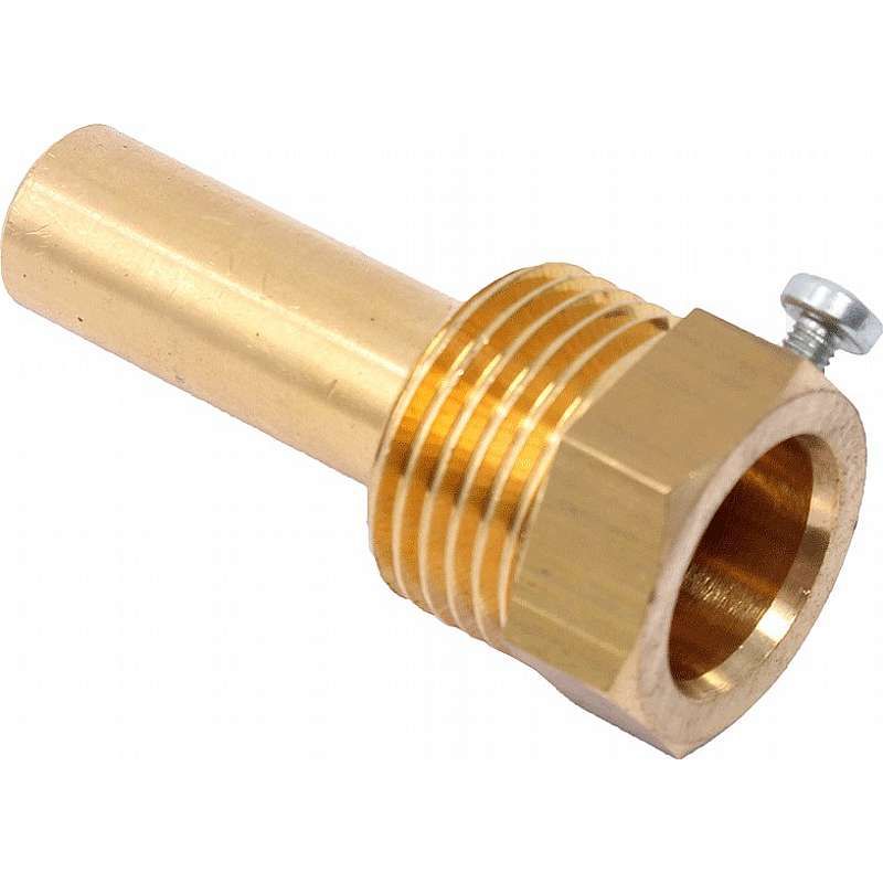 Dykrørslomme 1/2",  L=65mm indv. ø9 mm m/skrue