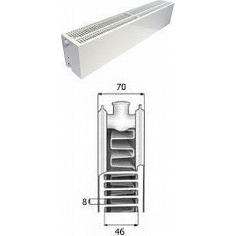 Purmo FCV21 - 200mm