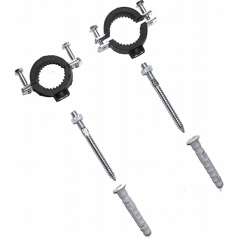 Rørholder med isolering, plugs og skrue