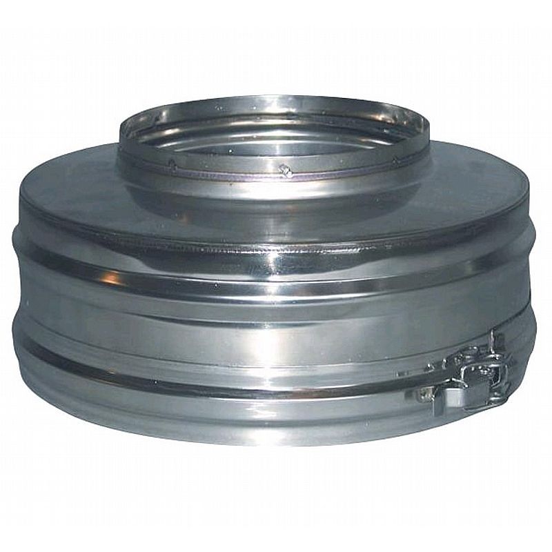 Skorstens-top indv. ø130 mm, blank