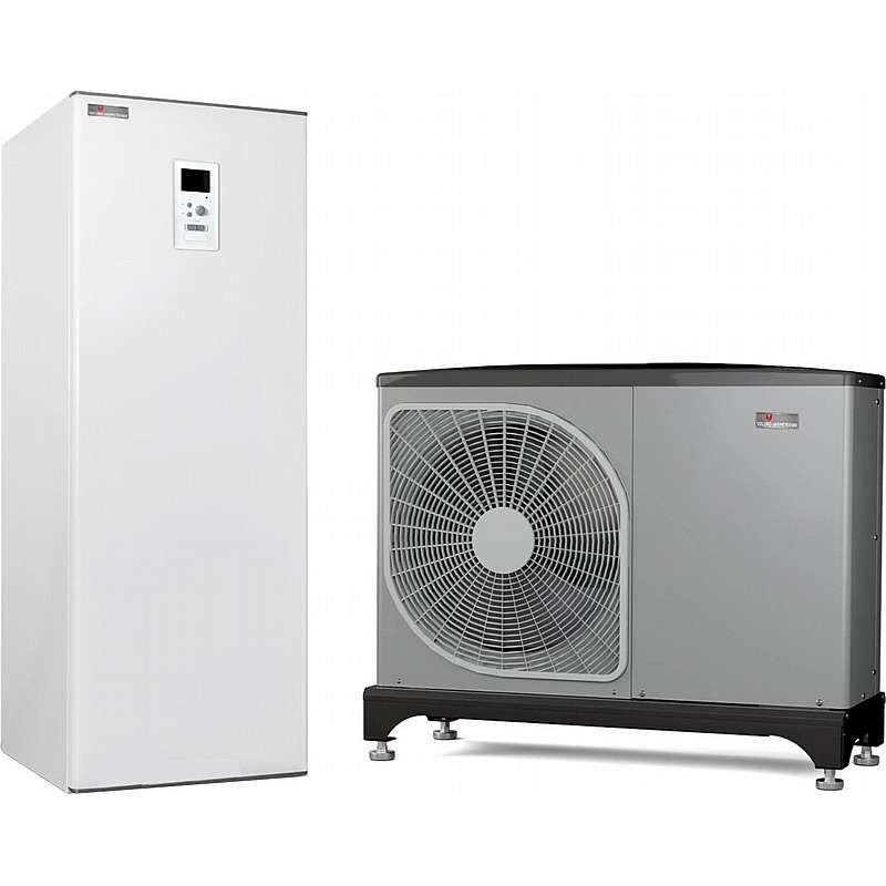 Vølund F2050-10 luft/vand varmepumpe + SHK 200M inderdel /luft-vand - effekt 0,5-11 Kw (ydelse v/-7/45° = 8,3 Kw)