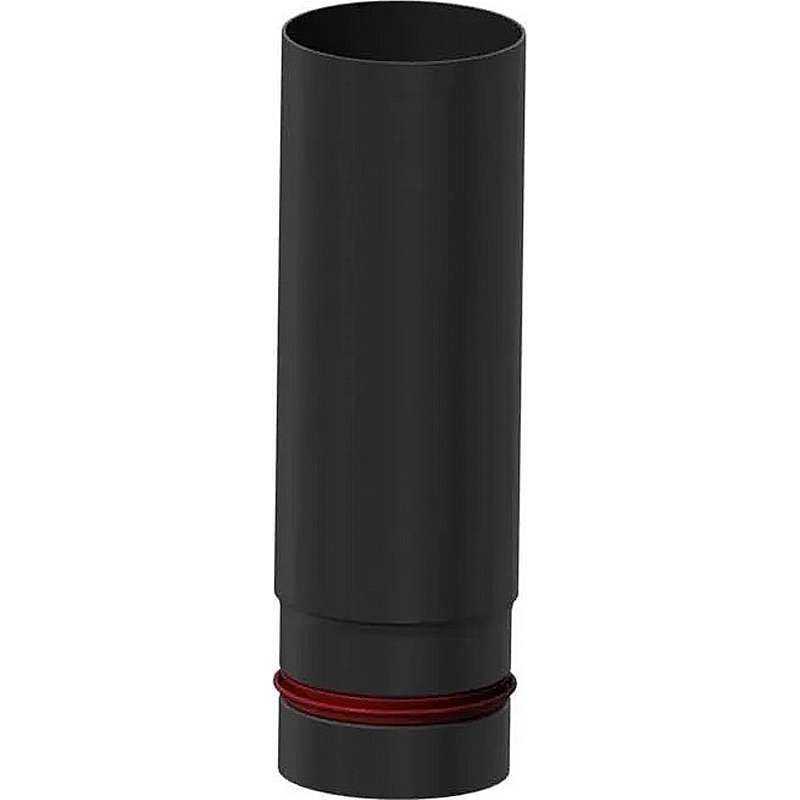 Lige røgrør ø100mm - L=250mm (glat samling)