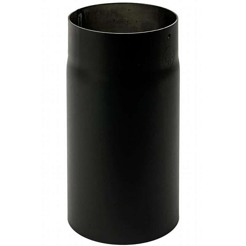 Lige røgrør uden renseklap L=250 mm - ø130mm