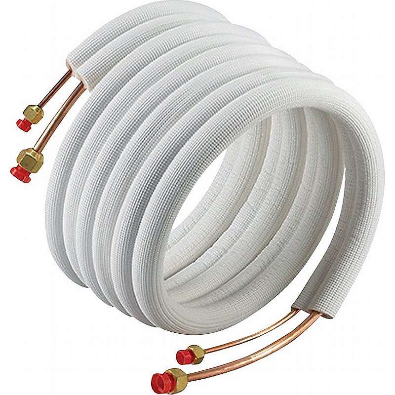 Altech isolerede kølerør med flange og omløber 1/4''x 1/2