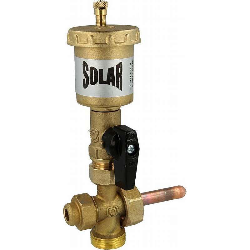 Tee med dyklomme, hane og udlufter solar