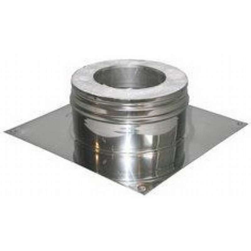 Kobling med forankringsplade -  ø150mm - blank (Multi25)