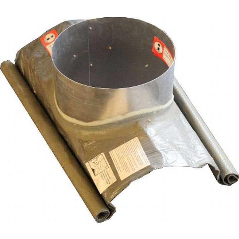 Taginddækning tagryg 33-50 gr. - flex - (Husk krave) - Ø150mm udv.