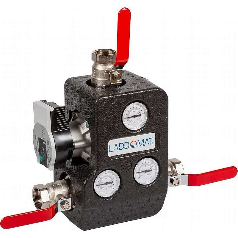 Laddomat ladeventil 21-100 m/isolering - 72 gr. 1 1/4