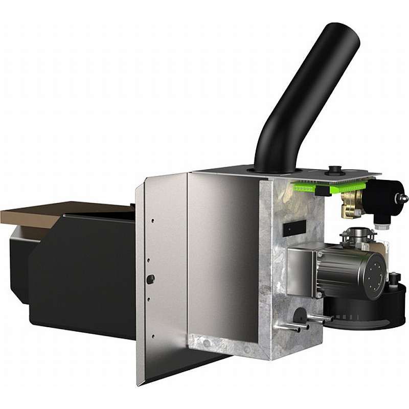 Træpillebrænder 50kW m. sidemonteret blæser, RTB Phoenix