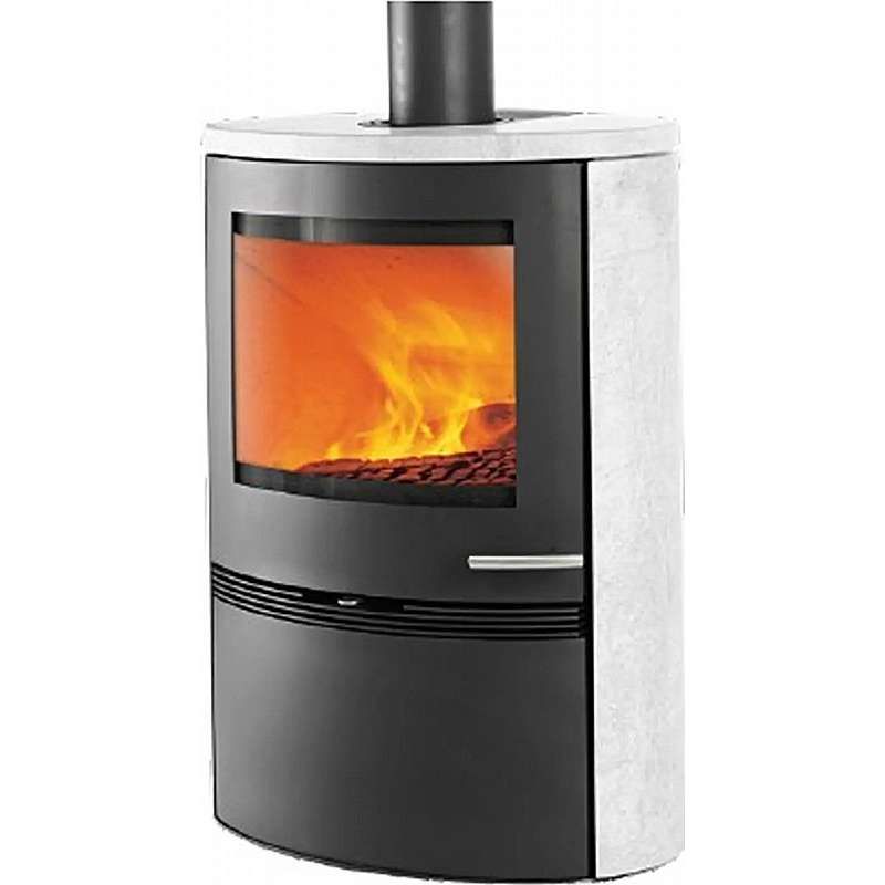 TermaTech brændeovn TT22HS-WH - (Porto White) runde sider