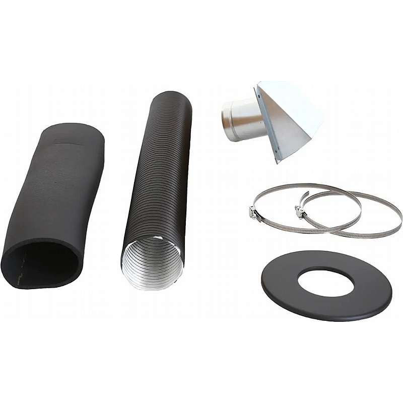 Forbrændingsluftsæt Ø80, til væg, standard til væg