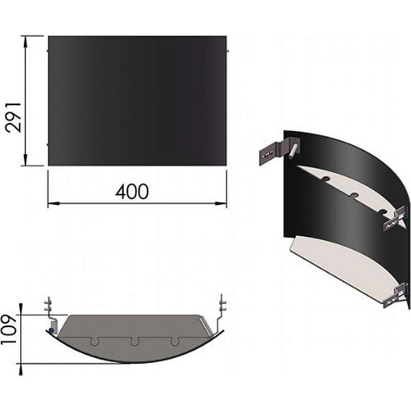 Låge til brændefag - Kan åbnes