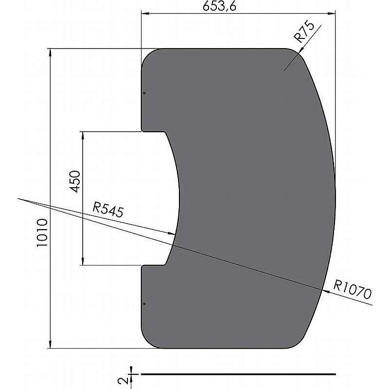 Form stålplade til TT80 stor