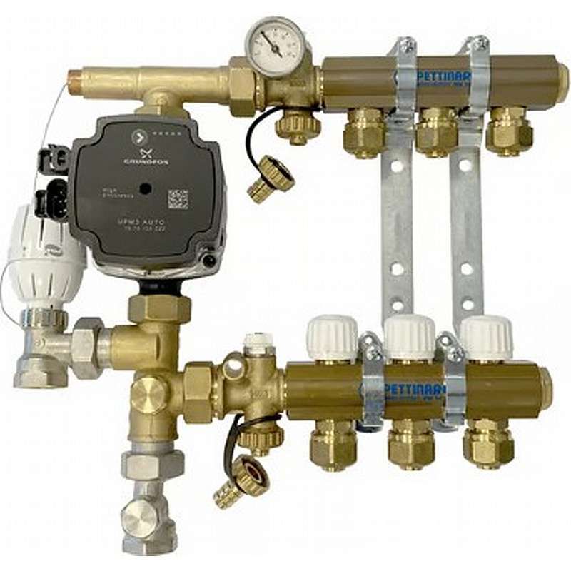 Pettinaroli kvikshunt med UPM3 20mm pex - 3 kredse