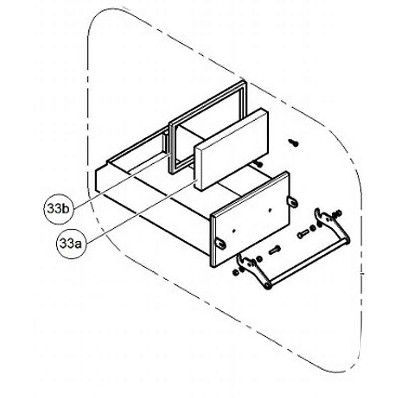 Glass fibre pakning15x15mm (33b)