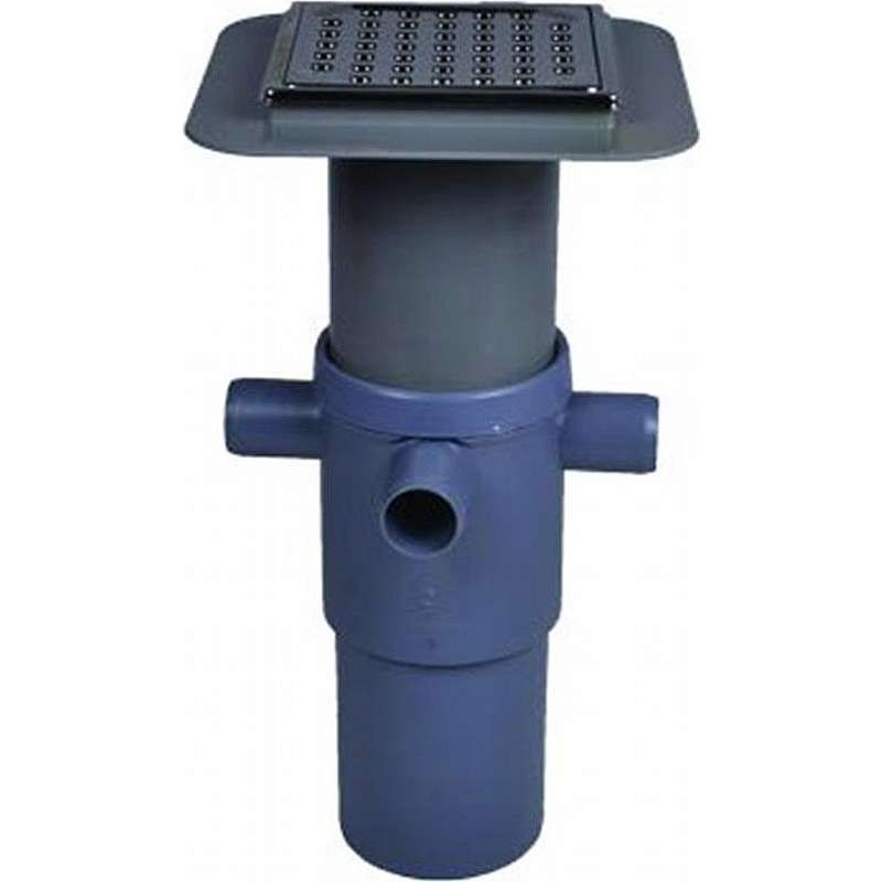 Wavin 110 x 50 mm gulvafløbsbrønd med top, komplet