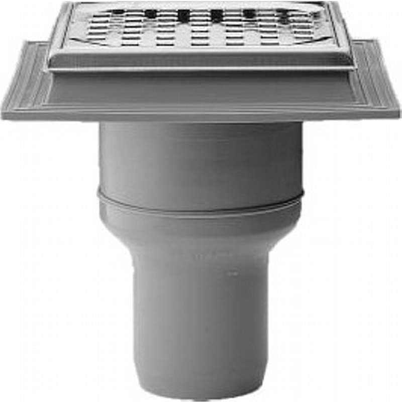 Maxiflex 75 mm afløbsskål til beton, uden studs, lodret