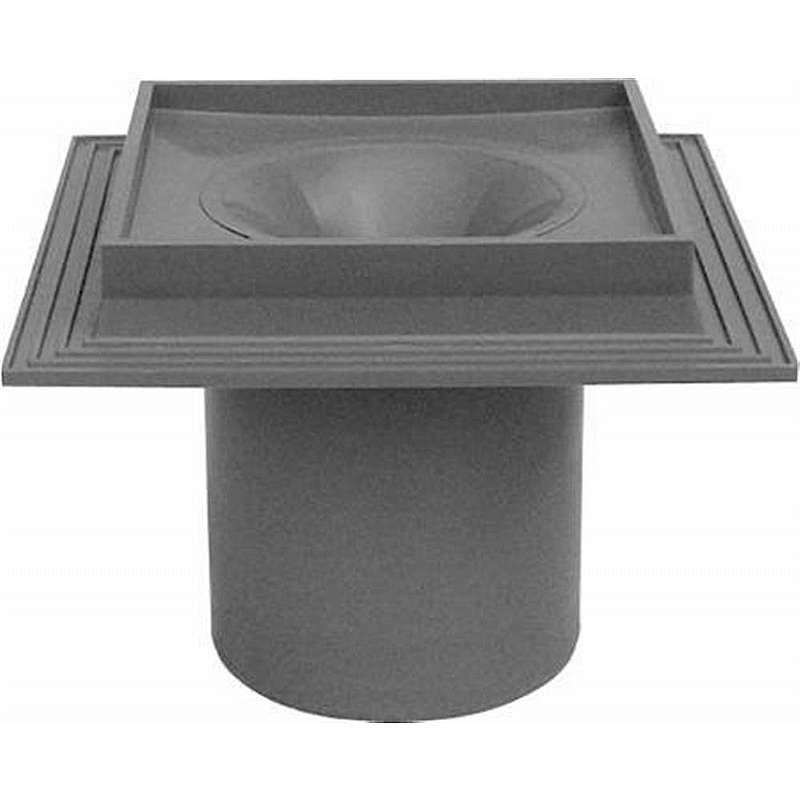 Maxiflex 110 mm afløbsskål til beton, uden studs og rist, lodret