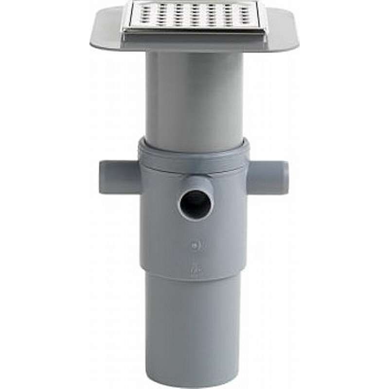 Wavin 110 x 40 mm gulvafløbsbrønd med top, komplet