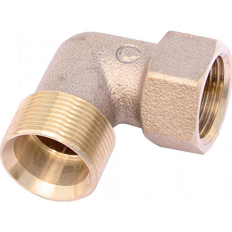 Vinkel med muffe Rødgods M24/19  x  1/2