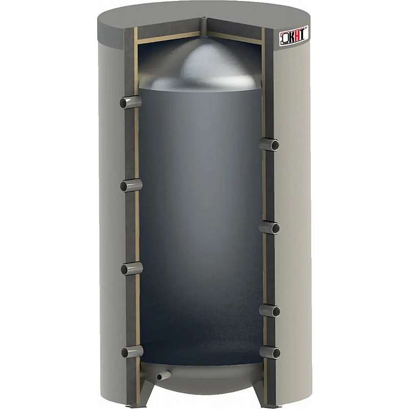 Akkumuleringstank med aftagelig isoleringskappe ø962x1738mm - 800L