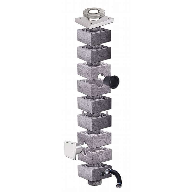 4,5 meter Isokern Air Ø150mm til puds komplet