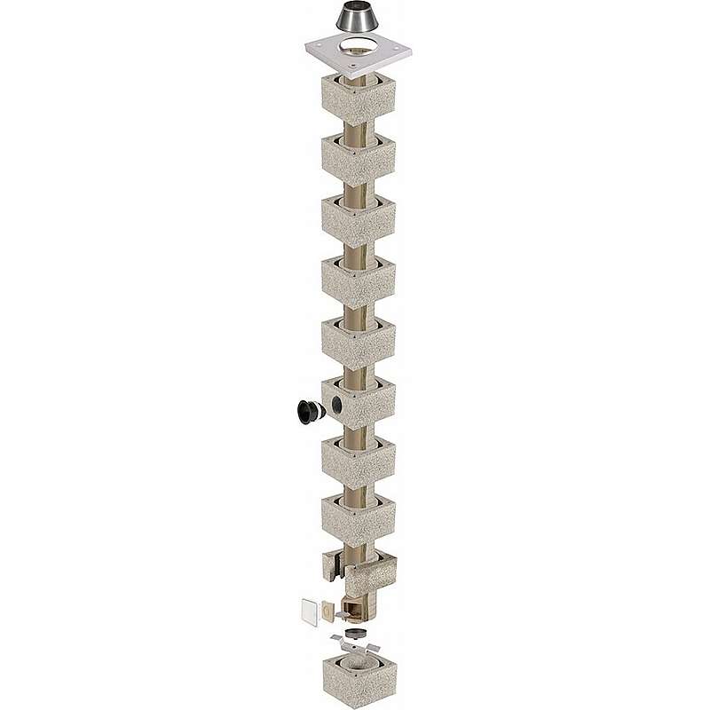 4,5 meter Isokern VENT40 - Ø160mm komplet til puds