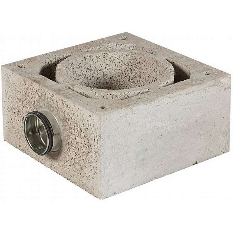 Isokernvent 400 ydermodul, start med studs Ø100 mm - (400x400x205)