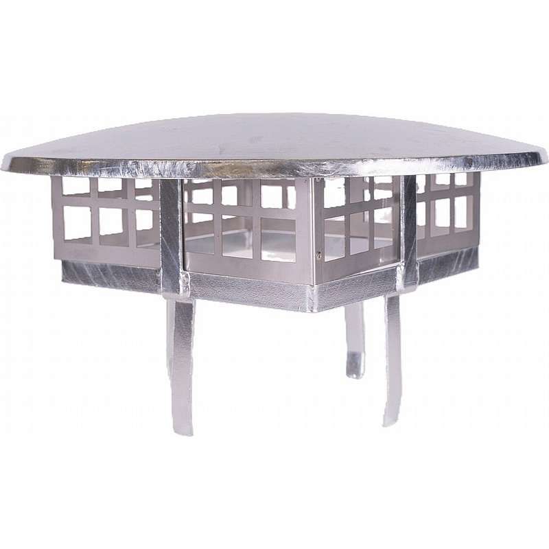 Skorstensætte, galvaniseret 240x240mm med fuglegitter