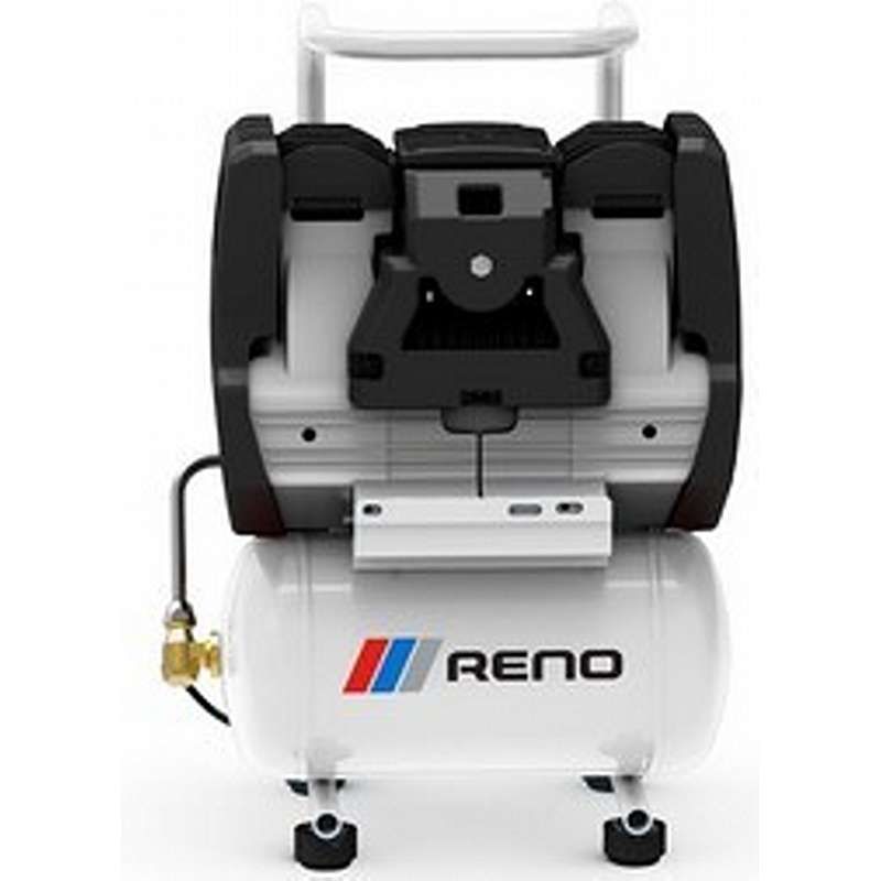 Reno Oliefri stempelkompressor 1HK /  6 liter - Særdeles lydsvag - kun 62 dB