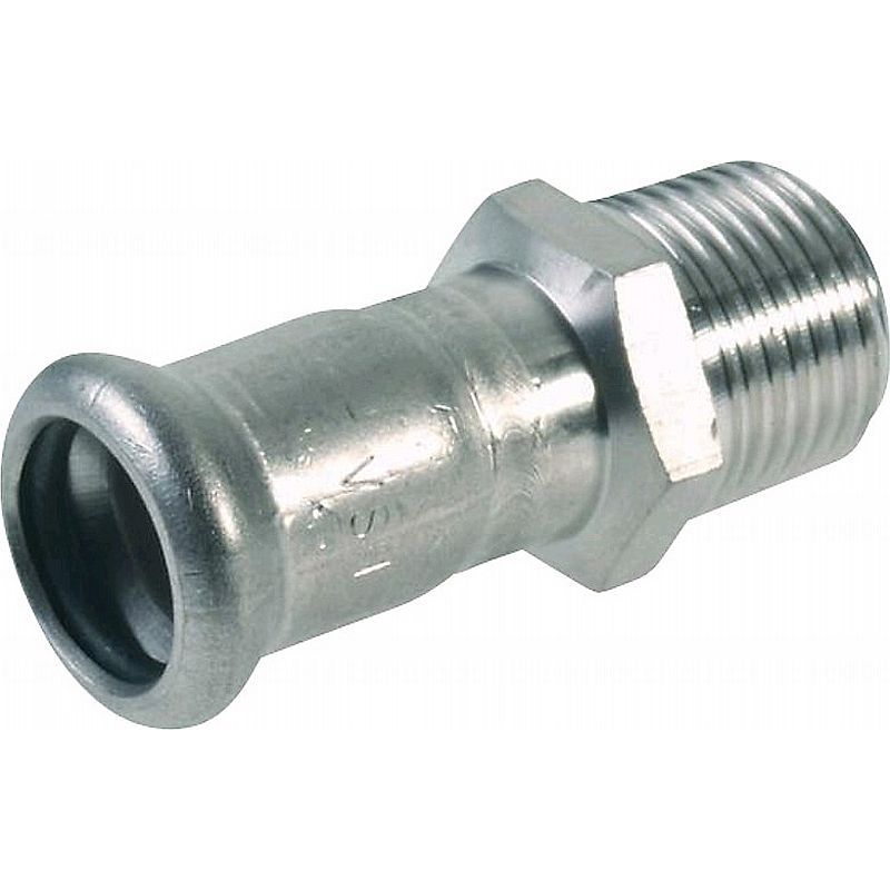 Pres - Overgangsnippel (Rustfri) - (VSH) M-bakke