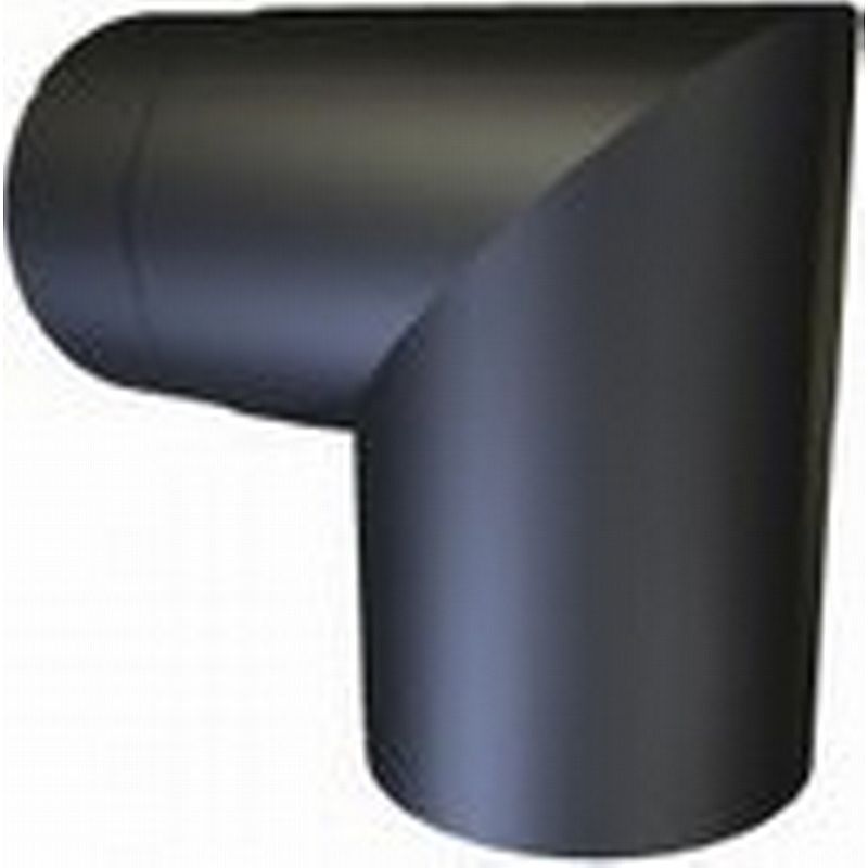 Knæ røgrør 90 gr. uden rense klap - ø200 mm 