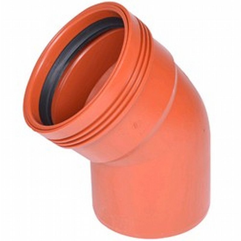 Bøjning glat PP 45°