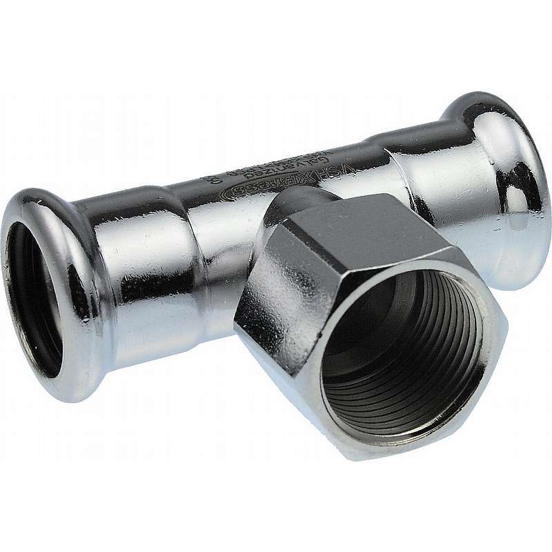 VSH Press T-stykke med muffe (FZ) til M-bakker