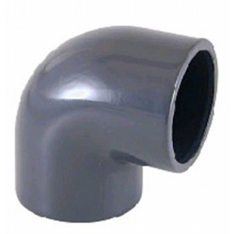 PVC vinkel 90 gr. ø50mm
