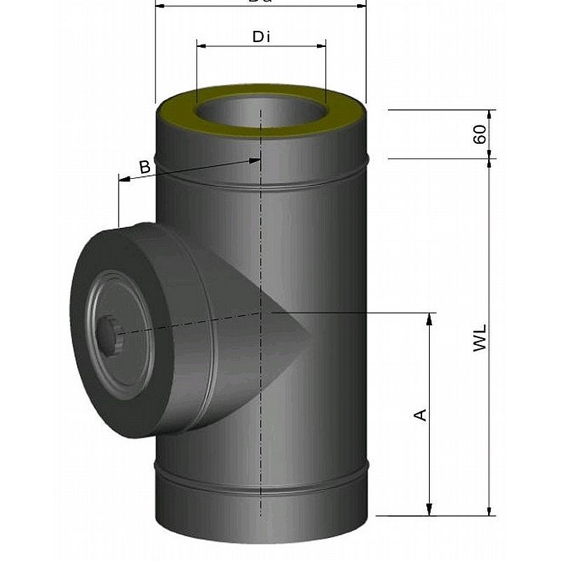 T-stykke (excl. renselem)