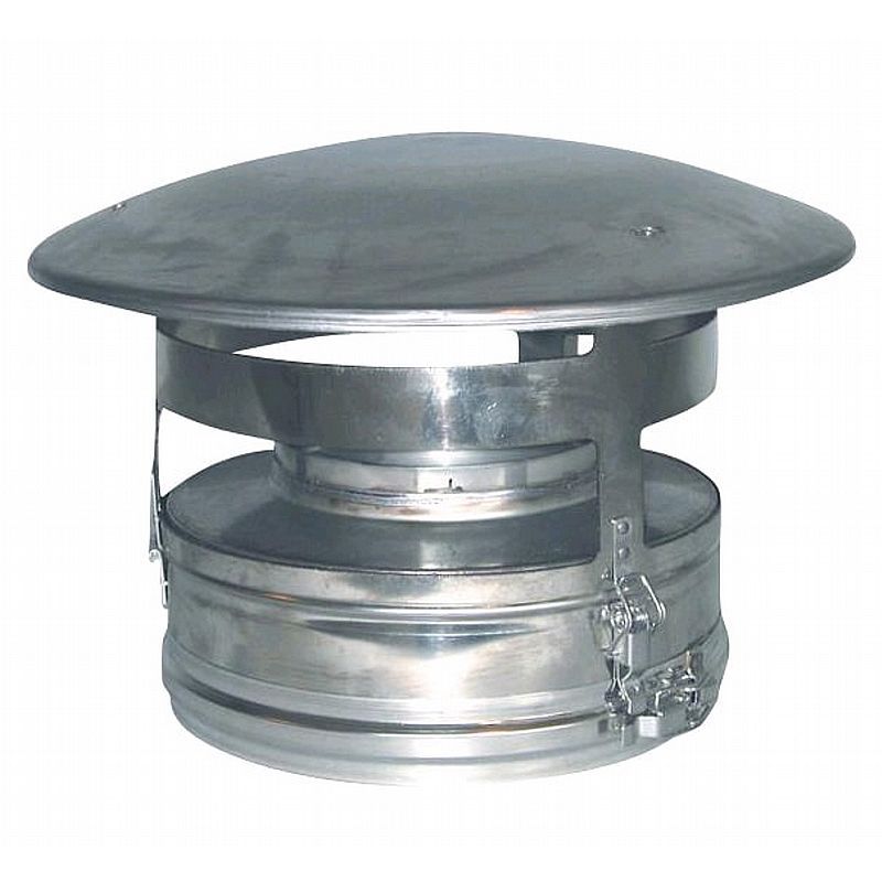 Skorstens-hætte ø130mm, blank (Multi50)