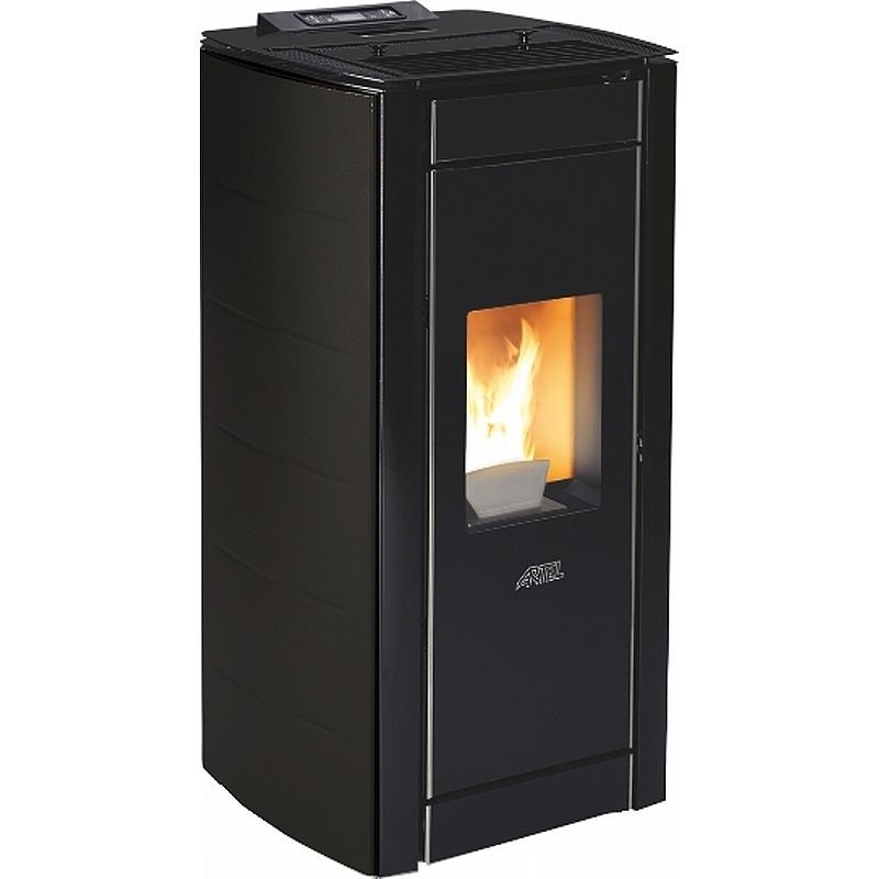 Pilleovn - Artel Elite Forrest med varmeflytning - Sort - 10 kw