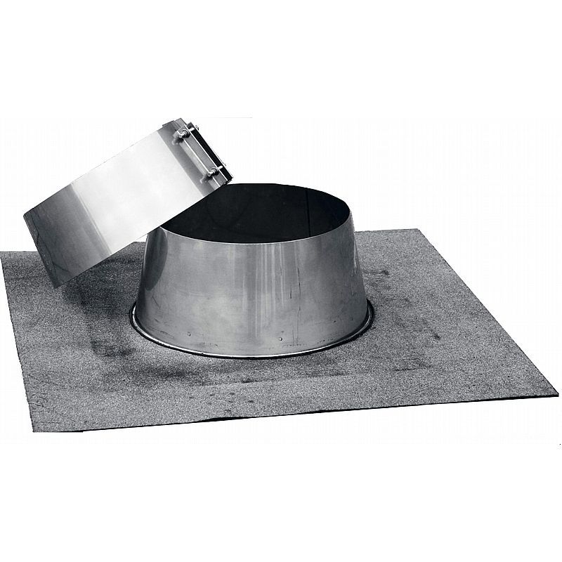 Rustfri inddækning til tagpap. Sort 