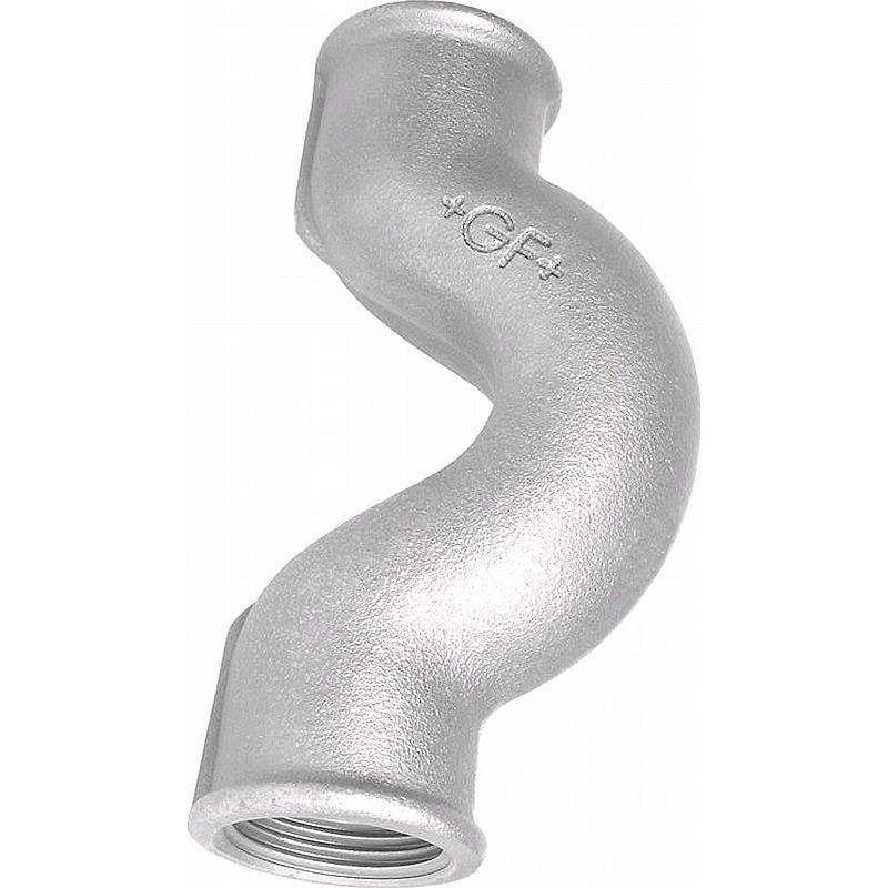 Overbøjning m/ 2 muffer - Galvaniseret