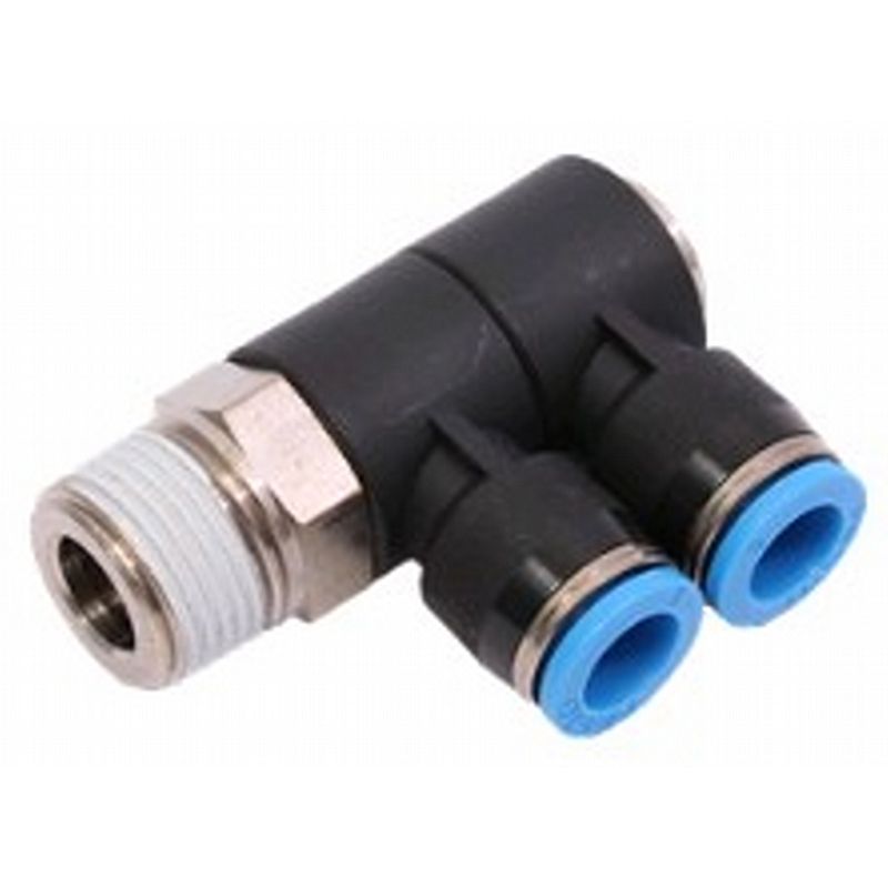 MiniHeat vinkel fordeler, drejlig, 2 tilslutninger - 2x8mm x 3/8