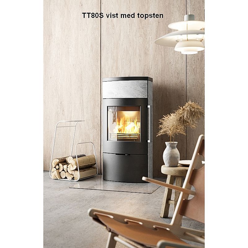 TT80S TermaTech Brændeovn fedtsten | Inkl. Heat