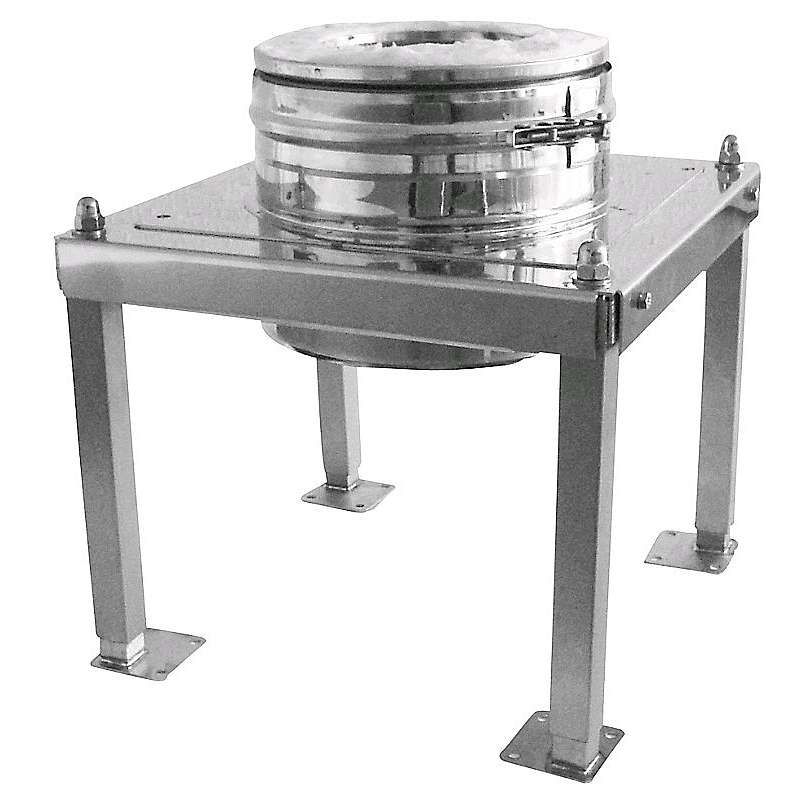 Gulvbæring, 350-600 mm - teleskopisk - sort (Multi50)