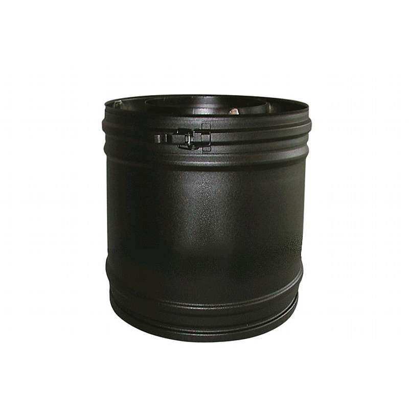 Isoleret længde 250mm - ø100mm - sort (Multi50)