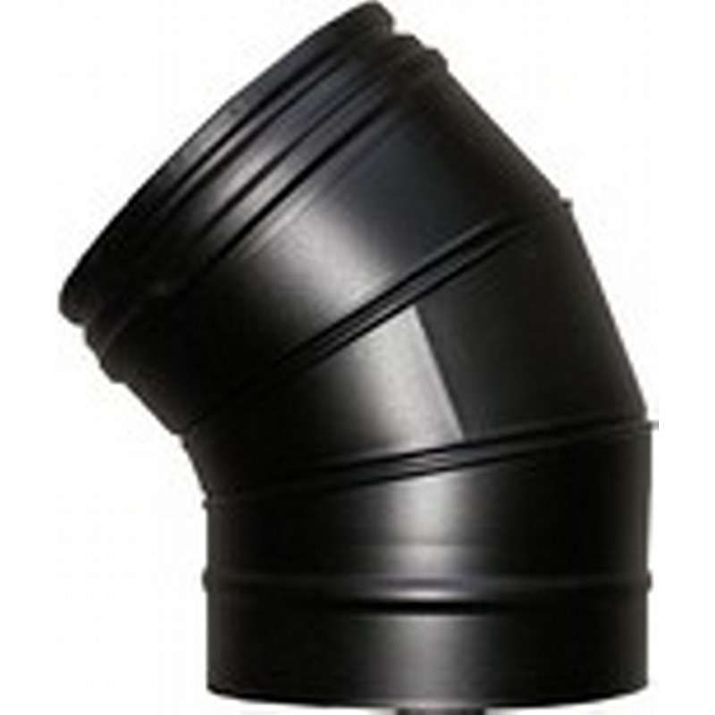 Vinkelstykke 5 gr. ø180 mm - sort (Multi50)