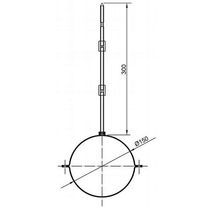 Rørholdersæt Ø150mm