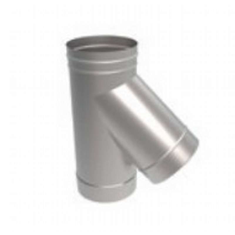 Rustfri T-stykker 45 gr.- Ø113mm - (Ökofen)