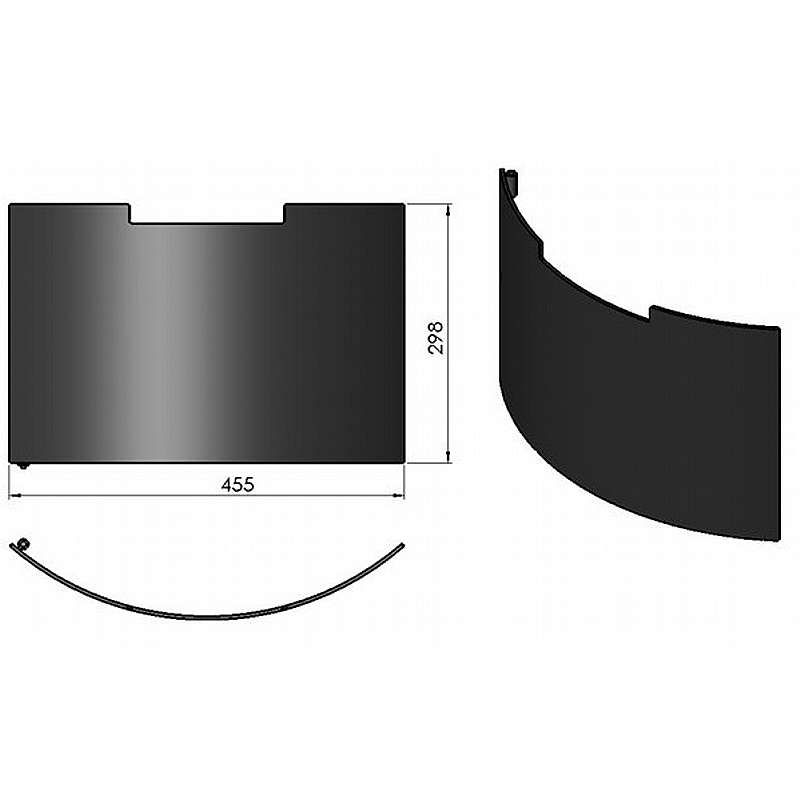 Brændefagslåge (TT10) - Sort